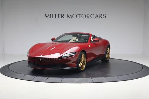 Rosso Mugello 2025 Ferrari Roma Spider Convertible