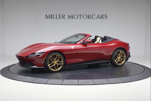 Rosso Mugello 2025 Ferrari Roma Spider Convertible