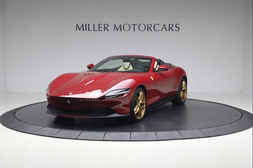 Rosso Mugello 2025 Ferrari Roma Spider Convertible