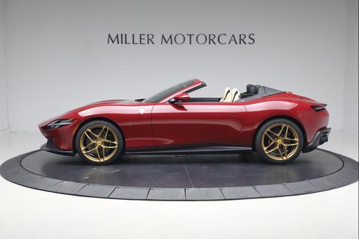 Rosso Mugello 2025 Ferrari Roma Spider Convertible