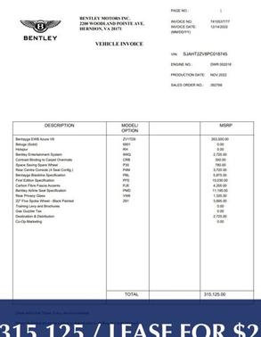 2023 Bentley Bentayga Azure First Edition