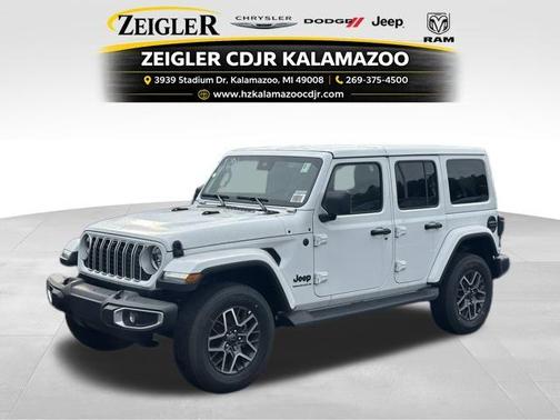 Bright White Clearcoat 2025 Jeep Wrangler Sahara