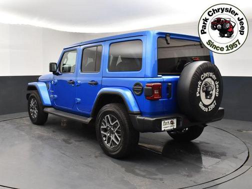 Hydro Blue Pearlcoat 2024 Jeep Wrangler 4-Door Sahara 4x4
