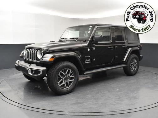 Black Clearcoat 2024 Jeep Wrangler 4-Door Sahara 4x4
