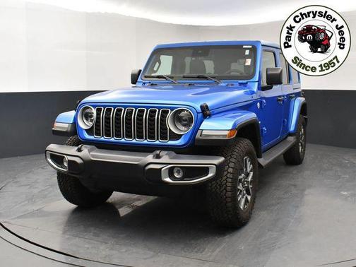 Hydro Blue Pearlcoat 2024 Jeep Wrangler 4-Door Sahara 4x4