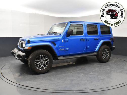Hydro Blue Pearlcoat 2024 Jeep Wrangler 4-Door Sahara 4x4