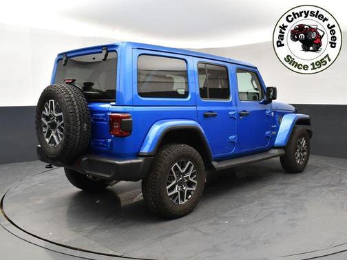 Hydro Blue Pearlcoat 2024 Jeep Wrangler 4-Door Sahara 4x4