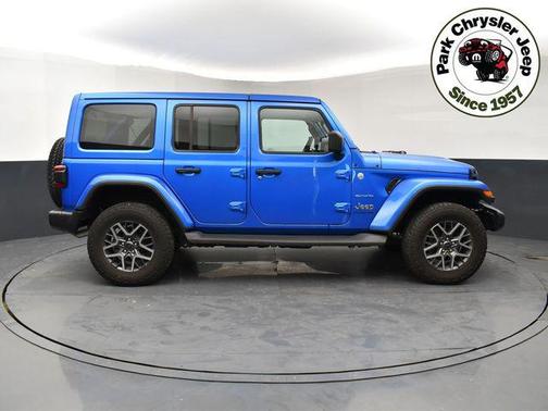Hydro Blue Pearlcoat 2024 Jeep Wrangler 4-Door Sahara 4x4