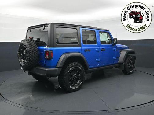 Hydro Blue Pearlcoat 2022 Jeep Wrangler Willys
