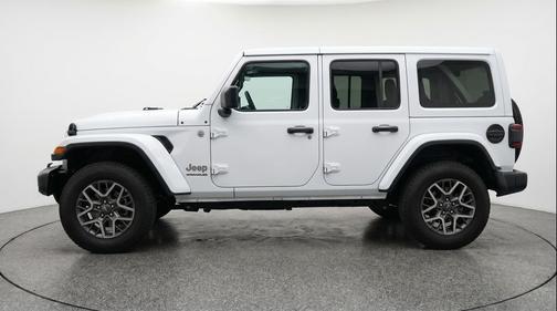 Bright White Clearcoat 2025 Jeep Wrangler 4-Door Sahara 4x4