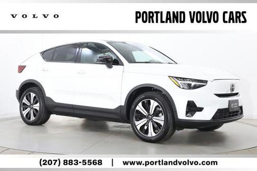 Crystal White Metallic 2023 Volvo C40 Recharge Pure Electric Twin Core