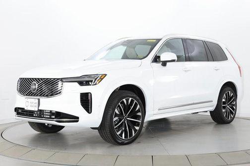 Crystal White Pearl 2026 Volvo XC90 Plus, B6 AWD Gas (mild hybrid), Gasoline, Bright, 7 Seats