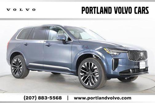 Denim Blue Metallic 2026 Volvo XC90 Plus, B6 AWD Gas (mild hybrid), Gasoline, Bright, 6 Seats