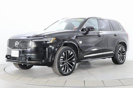 Onyx Black Metallic 2026 Volvo XC90 Plus, B6 AWD Gas (mild hybrid), Gasoline, Bright, 7 Seats