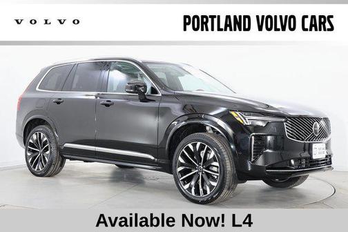 Onyx Black Metallic 2026 Volvo XC90 Plus, B6 AWD Gas (mild hybrid), Gasoline, Bright, 7 Seats