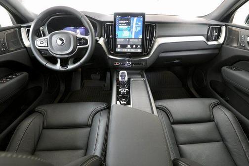 Crystal White Metallic 2026 Volvo XC60 Plug-In Hybrid Black Edition Ultra, T8 AWD Electric/Gasoline, Dark