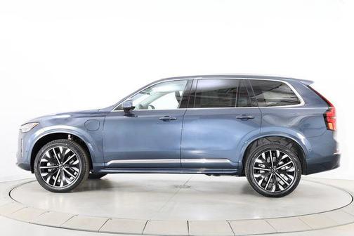 Denim Blue Metallic 2026 Volvo XC90 Plug-In Hybrid Plus, T8 AWD, Electric/Gasoline, Bright, 6 Seats