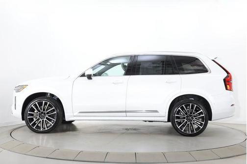 Crystal White Pearl 2026 Volvo XC90 Plus, B6 AWD Gas (mild hybrid), Gasoline, Bright, 7 Seats