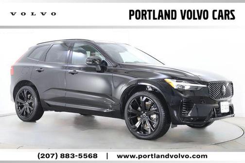 Onyx Black Metallic 2026 Volvo XC60 Plug-In Hybrid Black Edition Ultra, T8 AWD Electric/Gasoline, Dark