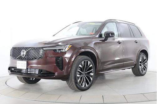 Mulberry Red Metallic 2026 Volvo XC90 Plug-In Hybrid Ultra Dark Theme, T8 AWD, Electric/Gasoline, 6 Seats