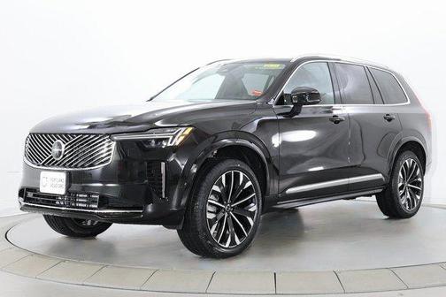 Onyx Black Metallic 2026 Volvo XC90 Plus, B6 AWD Gas (mild hybrid), Gasoline, Bright, 7 Seats