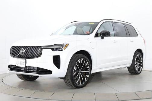 Crystal White Pearl 2026 Volvo XC90 Plug-In Hybrid Ultra Dark Theme, T8 AWD, Electric/Gasoline, 7 Seats