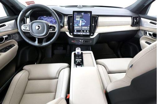 Crystal White Pearl 2026 Volvo XC90 Plug-In Hybrid Ultra Dark Theme, T8 AWD, Electric/Gasoline, 7 Seats