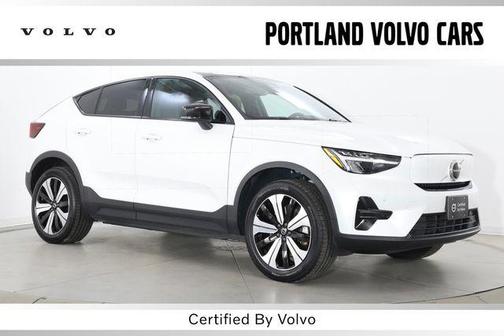 Crystal White Metallic 2023 Volvo C40 Recharge Pure Electric Twin Core