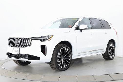 Crystal White Pearl 2026 Volvo XC90 Plus, B6 AWD Gas (mild hybrid), Gasoline, Bright, 6 Seats