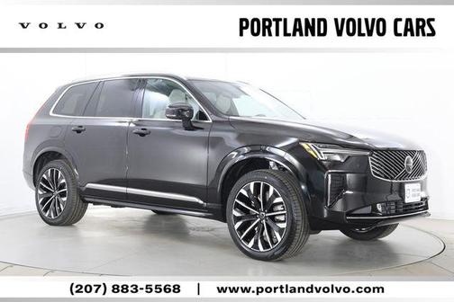Onyx Black Metallic 2026 Volvo XC90 Plug-In Hybrid Plus, T8 AWD, Electric/Gasoline, Bright, 7 Seats