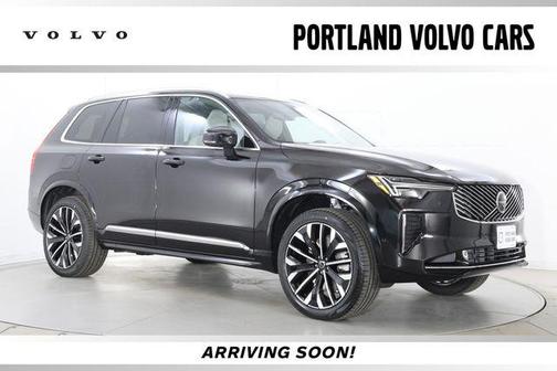 Onyx Black Metallic 2026 Volvo XC90 Plug-In Hybrid Plus, T8 AWD, Electric/Gasoline, Bright, 7 Seats