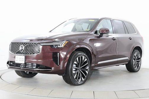 Mulberry Red Metallic 2026 Volvo XC90 Plus, B6 AWD Gas (mild hybrid), Gasoline, Bright, 7 Seats