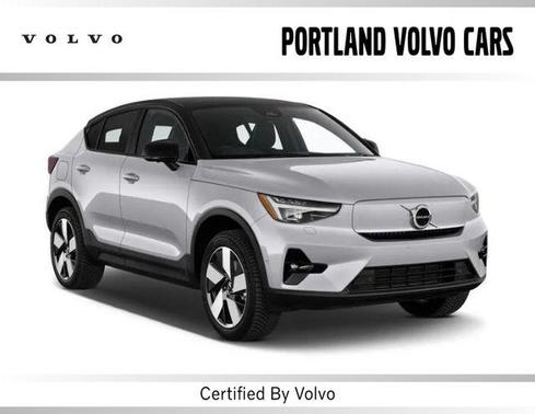 Silver Dawn Metallic 2023 Volvo C40 Recharge Pure Electric Twin Core