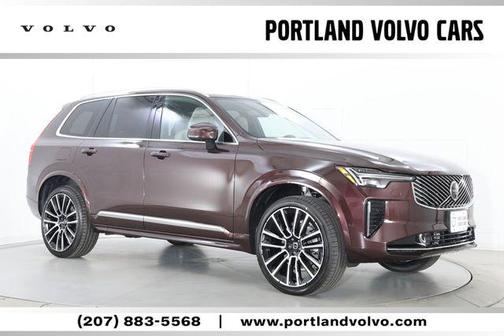 Mulberry Red Metallic 2026 Volvo XC90 Plus, B6 AWD Gas (mild hybrid), Gasoline, Bright, 7 Seats