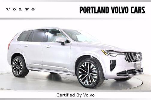 Aurora Silver 2026 Volvo XC90 Plus, B6 AWD Gas (mild hybrid), Gasoline, Bright, 7 Seats
