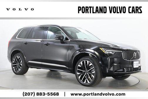 Onyx Black Metallic 2026 Volvo XC90 Plug-In Hybrid Ultra, T8 AWD, Electric/Gasoline, Bright, 7 Seats SUV