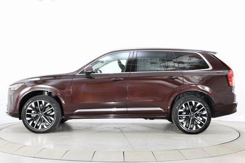 Mulberry Red Metallic 2026 Volvo XC90 Ultra, B6 AWD Gas (mild hybrid), Gasoline, Bright, 7 Seats
