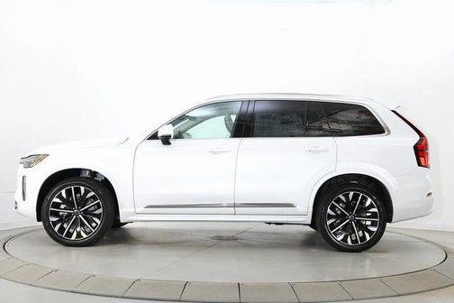 Crystal White Pearl 2026 Volvo XC90 Ultra, B6 AWD Gas (mild hybrid), Gasoline, Bright, 7 Seats