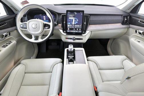 Denim Blue Metallic 2026 Volvo XC90 Plug-In Hybrid Ultra, T8 AWD, Electric/Gasoline, Bright, 7 Seats