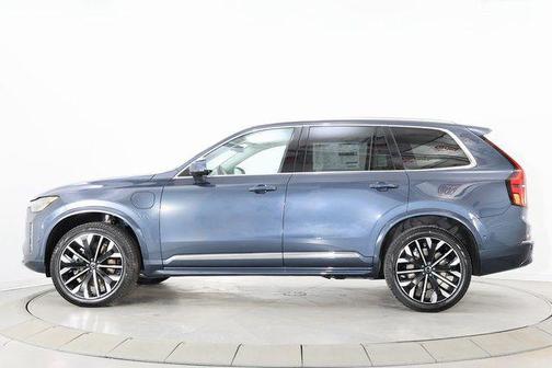 Denim Blue Metallic 2026 Volvo XC90 Plug-In Hybrid Ultra, T8 AWD, Electric/Gasoline, Bright, 7 Seats