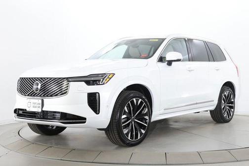 Crystal White Pearl 2026 Volvo XC90 Plus, B5 AWD Gas (mild hybrid), Gasoline, Bright, 7 Seats