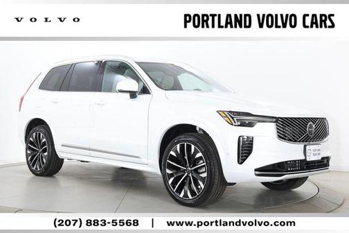Crystal White Pearl 2026 Volvo XC90 Plus, B5 AWD Gas (mild hybrid), Gasoline, Bright, 7 Seats