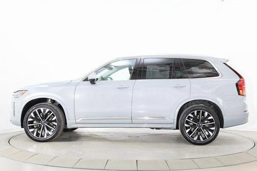 Vapour Grey Metallic 2026 Volvo XC90 Plus, B6 AWD Gas (mild hybrid), Gasoline, Bright, 7 Seats