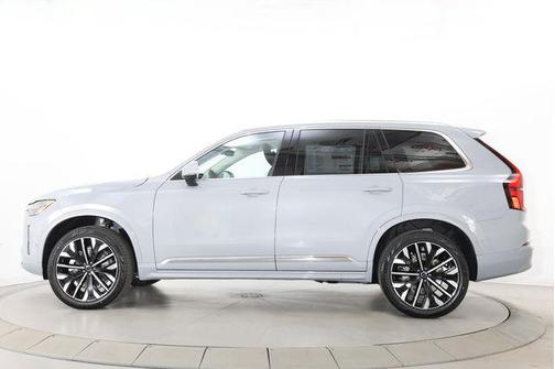 Vapour Grey Metallic 2026 Volvo XC90 Plus, B6 AWD Gas (mild hybrid), Gasoline, Bright, 7 Seats