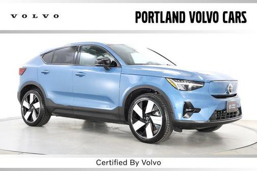 Fjord Blue Metallic 2024 Volvo C40 Recharge Pure Electric Twin Plus