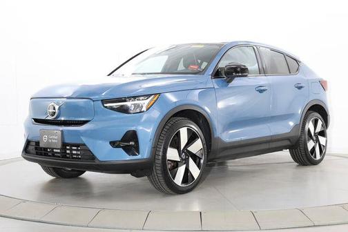 Fjord Blue Metallic 2024 Volvo C40 Recharge Pure Electric Twin Plus