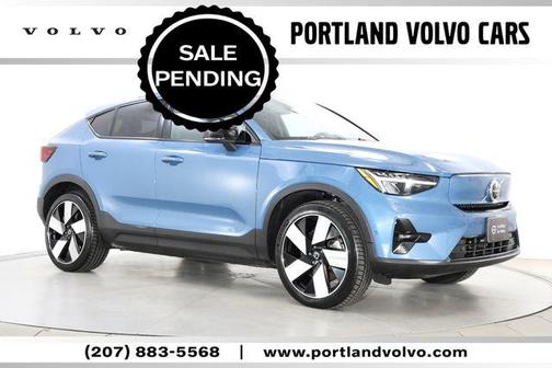 Fjord Blue Metallic 2024 Volvo C40 Recharge Pure Electric Twin Plus