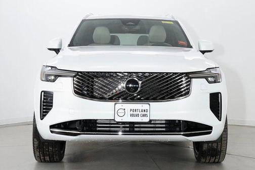 Crystal White Pearl 2026 Volvo XC90 Plug-In Hybrid Plus, T8 AWD, Electric/Gasoline, Bright, 7 Seats