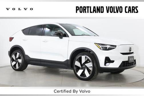 Crystal White Metallic 2023 Volvo C40 Recharge Pure Electric Twin Ultimate
