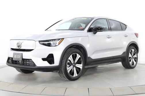 Silver Dawn Metallic 2023 Volvo C40 Recharge Pure Electric Twin Core